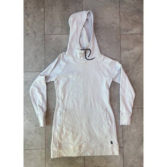 American Giant Dresses & Skirts - American Giant Hoodie Dress Women's M White Pullover Athleisure Cozy Layering